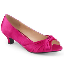 Load image into Gallery viewer, FAB-422 Pink Label 2Inch Heel Hot Pink Satin Fetish Footwear