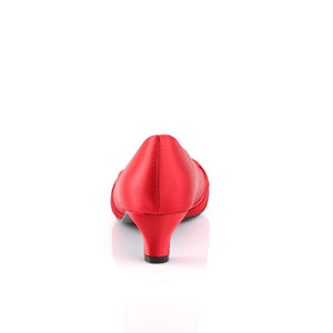 FAB-422 Pleaser Pink Label 2" Heel Red Satin Fetish Footwear