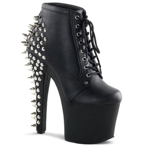 FEARLESS-700-28 Pleaser 7 Inch Heel Black Pole Dance Shoes