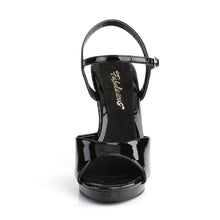 Load image into Gallery viewer, FLAIR-409 Fabulicious 4.5 Inch Heel Black Patent Sexy Shoes