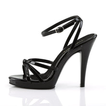 Load image into Gallery viewer, FLAIR-436 Fabulicious 4.5 Inch Heel Black Patent Sexy Shoes