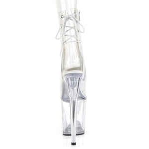 FLAMINGO-1018C Pleaser 8" Heel Clear Pole Dancing Platforms