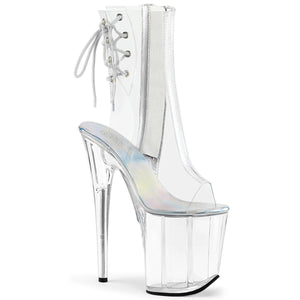 FLAMINGO-1018C Pleaser 8" Heel Clear Pole Dancing Platforms