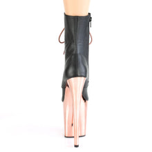 Load image into Gallery viewer, FLAMINGO-1020 Pleaser 8 Inch Heel Black Pole Dancer Platform