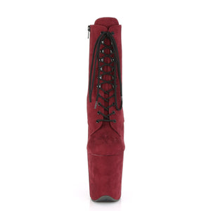 FLAMINGO-1020FS 8 Inch Heel Burgundy Pole Dancing Platforms