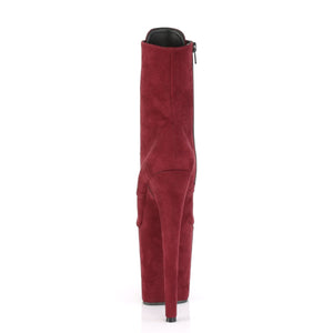 FLAMINGO-1020FS 8 Inch Heel Burgundy Pole Dancing Platforms