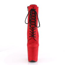 Load image into Gallery viewer, FLAMINGO-1020FS Pleaser 8 Inch Heel Red Pole Dancer Platform