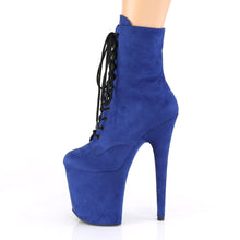 Load image into Gallery viewer, FLAMINGO-1020FS 8&quot; Heel Royal Blue Pole Dancing Platforms