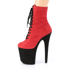 Load image into Gallery viewer, FLAMINGO-1020FSTT Pleaser 8 Inch Heel Red Pole Dance Shoes