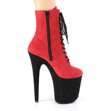 Load image into Gallery viewer, FLAMINGO-1020FSTT Pleaser 8 Inch Heel Red Pole Dance Shoes