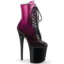 Load image into Gallery viewer, FLAMINGO-1020OMB 8 Inch Heel Hot Pink Pole Dancing Platforms