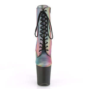 FLAMINGO-1020REFL 8 Inch Heel Rainbow Pole Dancing Platforms