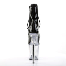 Load image into Gallery viewer, FLAMINGO-1021 8&quot; Heel Black and Clear Pole Dancing Platforms