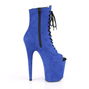 FLAMINGO-1021FS 8" Heel Royal Blue Pole Dancing Platforms