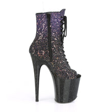 Load image into Gallery viewer, FLAMINGO-1021OMBG 8&quot; Heel Purple Glitter Strippers Shoes