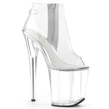 Load image into Gallery viewer, FLAMINGO-1023 Pleaser 8&quot; Heel Clear Pole Dancing Platforms