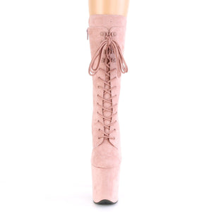 FLAMINGO-1050FS 8" Heel Dusty Blush Pole Dancing Platforms