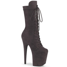 Load image into Gallery viewer, FLAMINGO-1050FS 8&quot; Heel Midnight Grey F.Suede Strippers Shoe