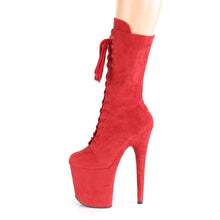 Load image into Gallery viewer, FLAMINGO-1050FS Pleaser 8 Inch Heel Red Pole Dancer Platform