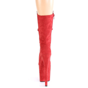 FLAMINGO-1050FS Pleaser 8 Inch Heel Red Pole Dancer Platform