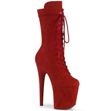 Load image into Gallery viewer, FLAMINGO-1050FS Pleaser 8 Inch Heel Red Pole Dancer Platform