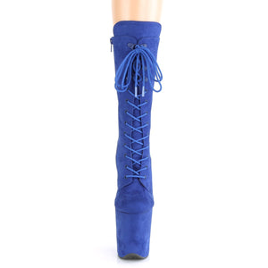 FLAMINGO-1050FS 8" Heel Royal Blue Pole Dancing Platforms