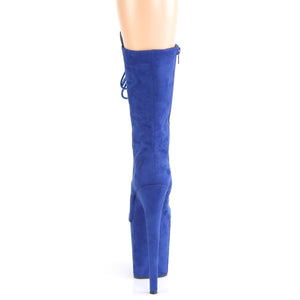 FLAMINGO-1050FS 8" Heel Royal Blue Pole Dancing Platforms