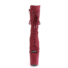 Load image into Gallery viewer, FLAMINGO-1051FS 8 Inch Heel Burgundy Pole Dancing Platforms