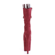 Load image into Gallery viewer, FLAMINGO-1051FS 8 Inch Heel Burgundy Pole Dancing Platforms