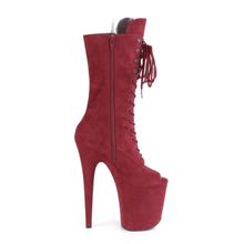 Load image into Gallery viewer, FLAMINGO-1051FS 8 Inch Heel Burgundy Pole Dancing Platforms