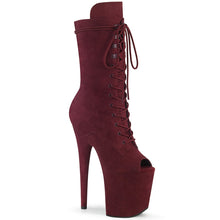 Load image into Gallery viewer, FLAMINGO-1051FS 8 Inch Heel Burgundy Pole Dancing Platforms