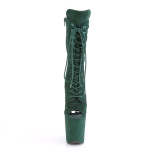 FLAMINGO-1051FS 8" Heel Emerald Green Pole Dancing Platforms