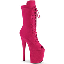 Load image into Gallery viewer, FLAMINGO-1051FS 8 Inch Heel Hot Pink Pole Dancing Platforms