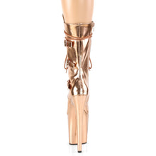 Load image into Gallery viewer, FLAMINGO-1053 8&quot; Heel Rose Gold Metallic Pole Dancer Shoes