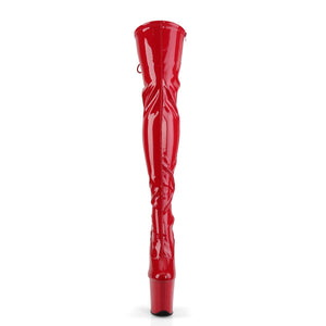 FLAMINGO-3063 Pleaser 8 Inch Heel Red Pole Dancing Platforms