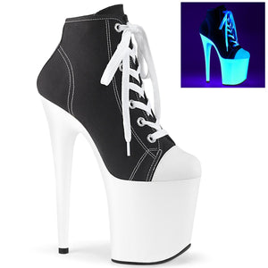 FLAMINGO-800SK-02 8" Heel Black Pole Dancing Platforms