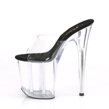 Load image into Gallery viewer, FLAMINGO-801 8&quot; Heel Clear and Black Pole Dancing Platforms