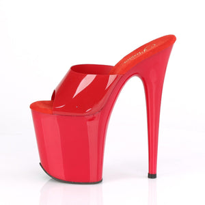 FLAMINGO-801N Pleaser 8 Inch Heel Red Pole Dancing Platforms