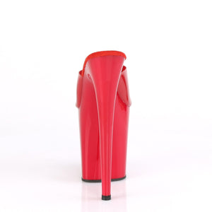 FLAMINGO-801N Pleaser 8 Inch Heel Red Pole Dancing Platforms