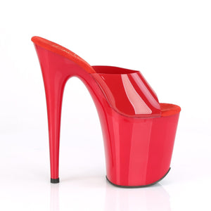 FLAMINGO-801N Pleaser 8 Inch Heel Red Pole Dancing Platforms