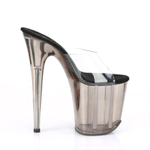 Load image into Gallery viewer, FLAMINGO-801T 8&quot; Heel ClearSmoke Tinted Pole Dancing Shoes