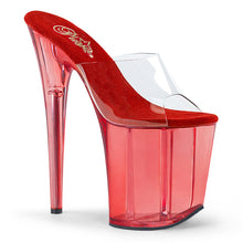 Load image into Gallery viewer, FLAMINGO-801T 8&quot; Clear and Red Tinted Pole Dancer Platforms