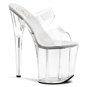 FLAMINGO-802 Pleaser 8" Heel Clear Pole Dancing Platforms