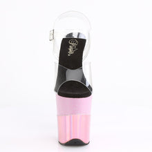 Load image into Gallery viewer, FLAMINGO-808-2HGM 8&quot; Heel Clear Baby Pink Glitter Sexy Shoes