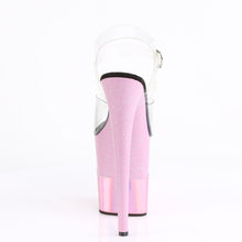 Load image into Gallery viewer, FLAMINGO-808-2HGM 8&quot; Heel Clear Baby Pink Glitter Sexy Shoes