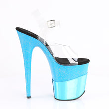 Load image into Gallery viewer, FLAMINGO-808-2HGM 8 Inch Heel Turquoise Glitter Sexy Shoes