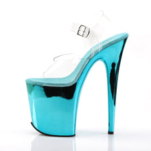 Load image into Gallery viewer, FLAMINGO-808 Pleaser 8&quot; Heel Clear Turquoise Strippers Shoes