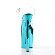 Load image into Gallery viewer, FLAMINGO-808 Pleaser 8&quot; Heel Clear Turquoise Strippers Shoes