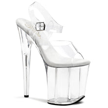 Load image into Gallery viewer, FLAMINGO-808 Pleaser 8&quot; Heel Clear Pole Dancing Platforms