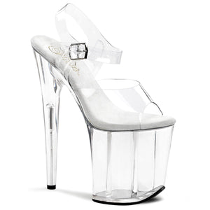 FLAMINGO-808 Pleaser 8" Heel Clear Pole Dancing Platforms